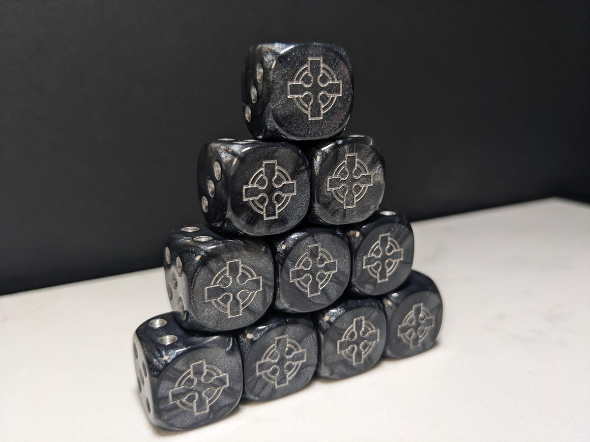 16mm Dice - Legion of the Steel Cross Inspired by Sci-Fi 10x