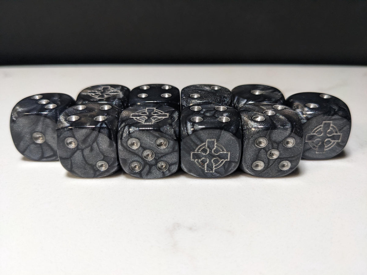 16mm Dice - Legion of the Steel Cross Inspired by Sci-Fi 10x