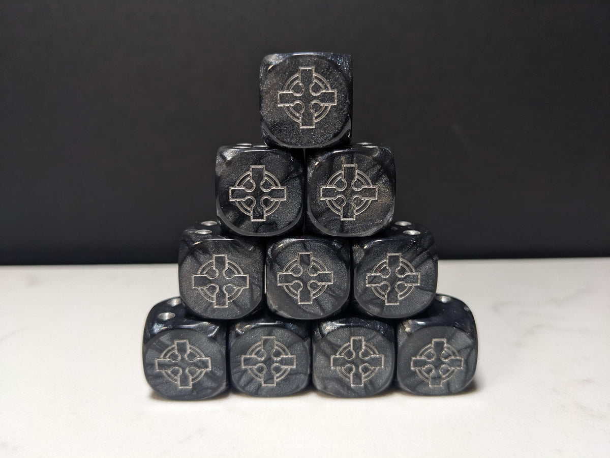 16mm Dice - Legion of the Steel Cross Inspired by Sci-Fi 10x