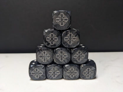 16mm Dice - Legion of the Steel Cross Inspired by Sci-Fi 10x