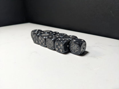 16mm Dice - Legion of the Steel Cross Inspired by Sci-Fi 10x