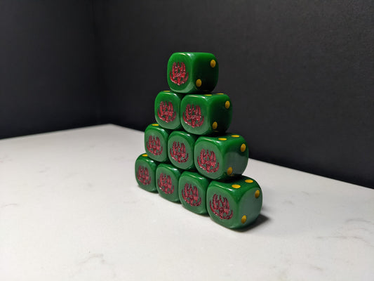 16mm Dice - Sinister Slavers Inspired by Sci-Fi 10x