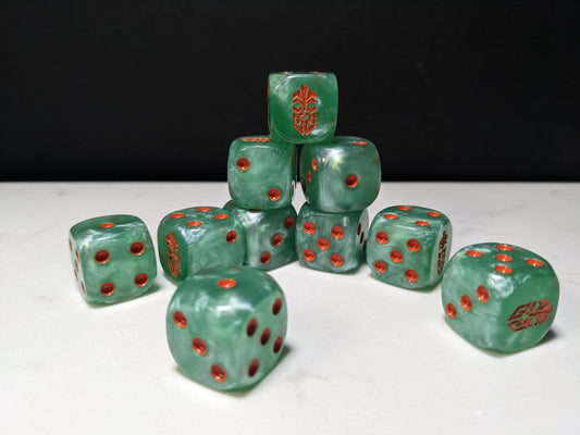 16mm Dice - Dwarven Thu League Inspired by Sci-Fi 10x