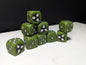 16mm Dice - Radioactive Skull Inspired by Sci-Fi 10x