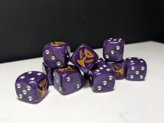 16mm Dice - Imperial Chalice Inspired by Sci-Fi 10x
