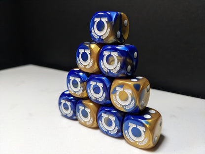 16mm Dice - Space Smurf Omega Inspired by Sci-Fi 10x