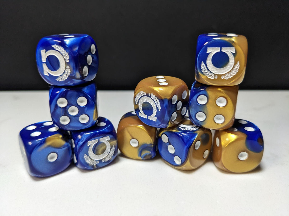 16mm Dice - Space Smurf Omega Inspired by Sci-Fi 10x