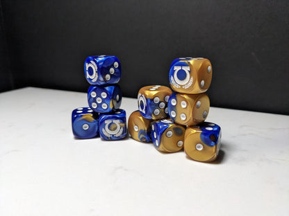 16mm Dice - Space Smurf Omega Inspired by Sci-Fi 10x