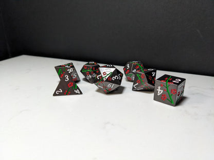 Solid Metal D&D Dice Set - Spirit Blossom