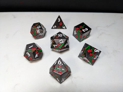 Solid Metal D&D Dice Set - Spirit Blossom