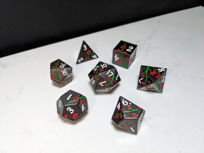 Solid Metal D&D Dice Set - Spirit Blossom