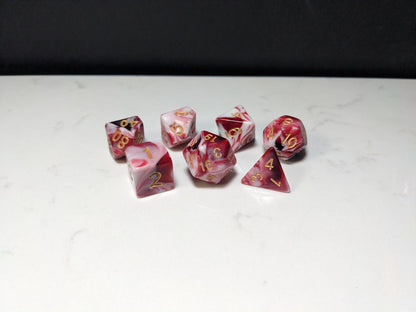 Acrylic DND Dice Set - Marble Swirl