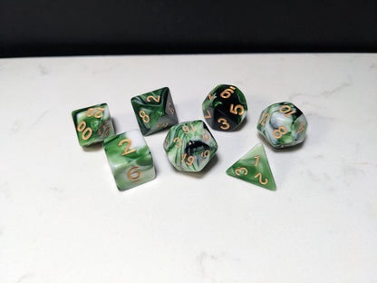 Acrylic DND Dice Set - Marble Swirl