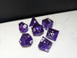 Solid Metal D&D Dice Set - Colorful Spirit Blossom