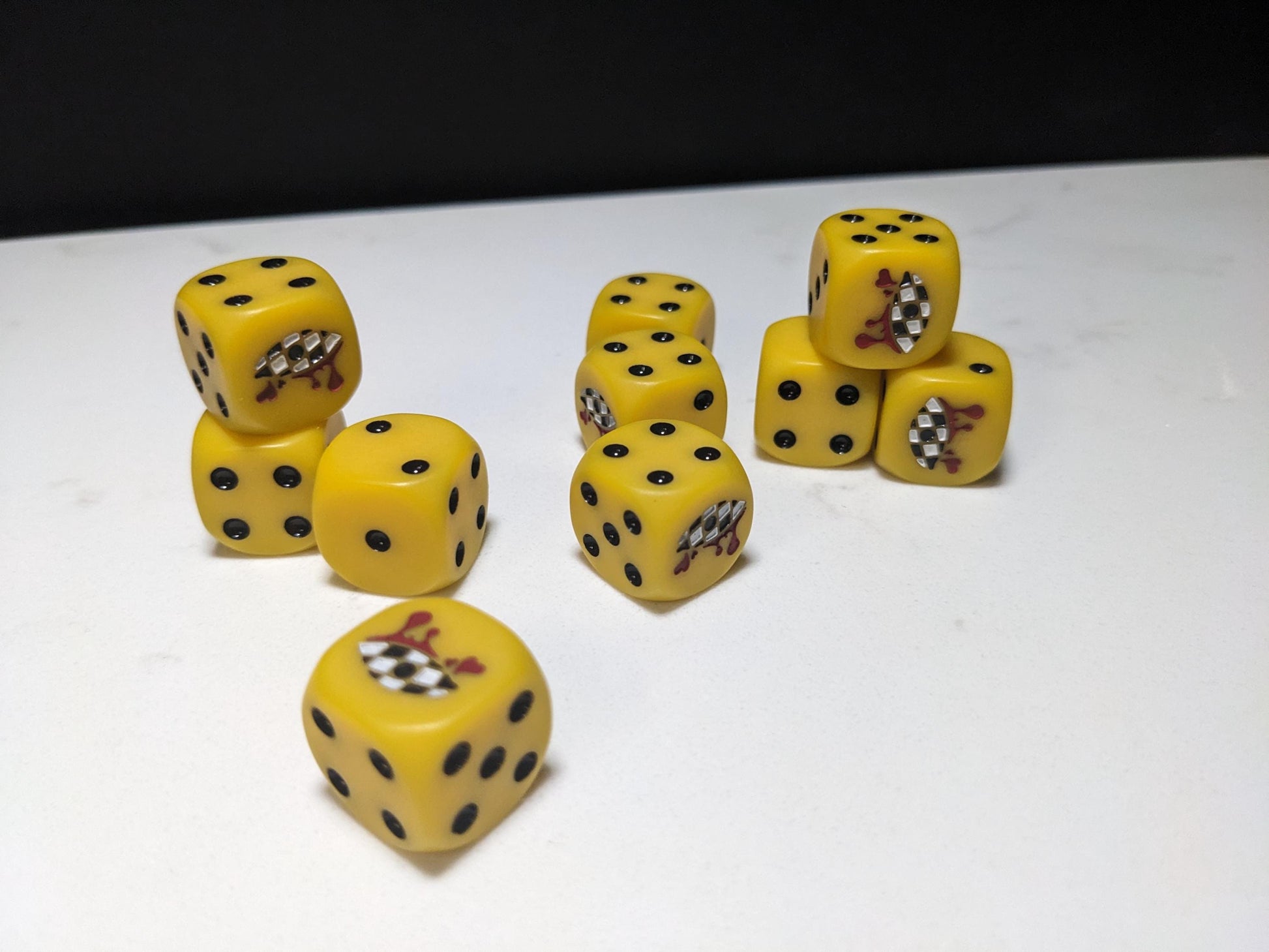 16mm Dice - Lamenting Eye Inspired by Sci-Fi 10x