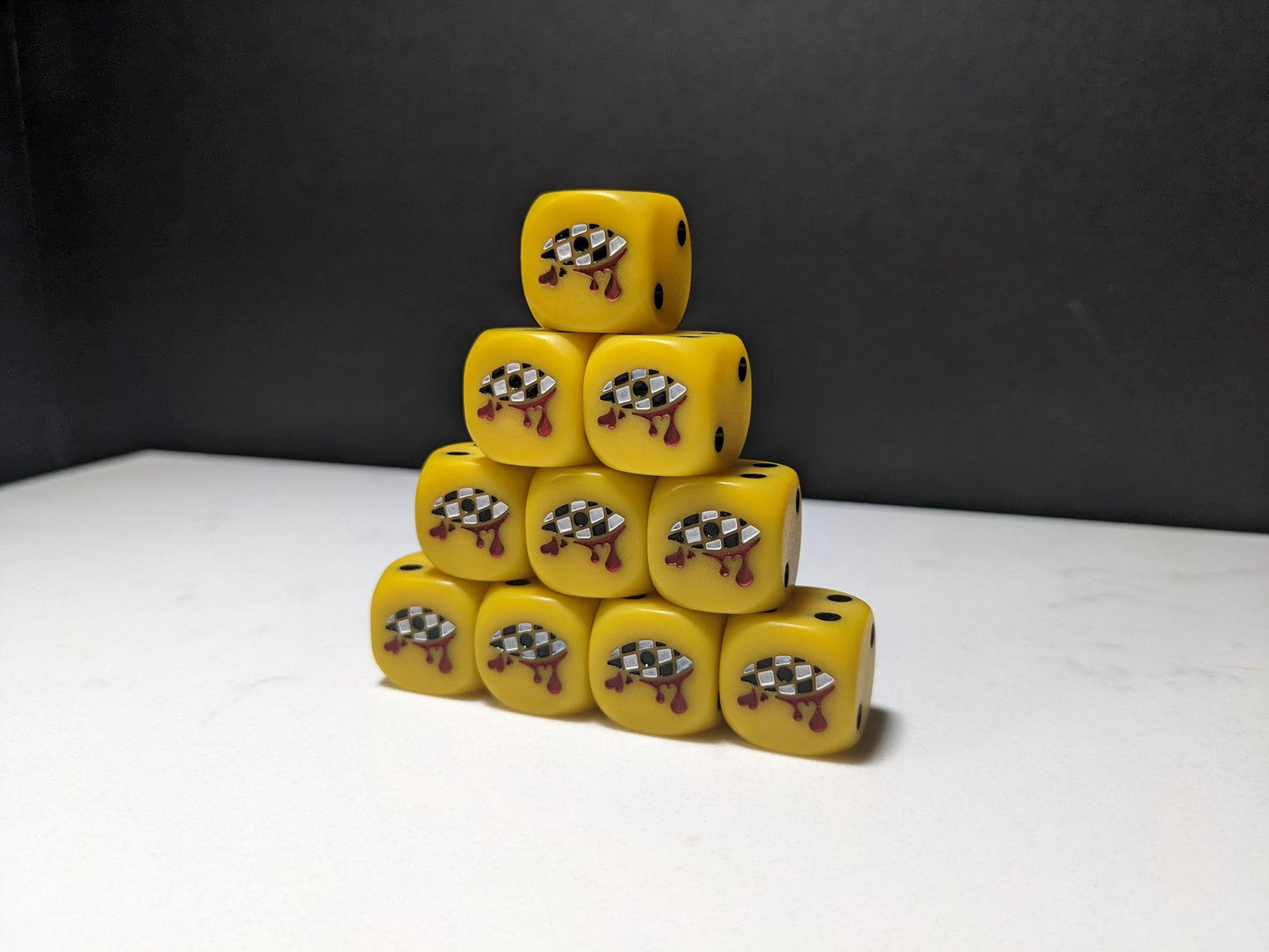16mm Dice - Lamenting Eye Inspired by Sci-Fi 10x