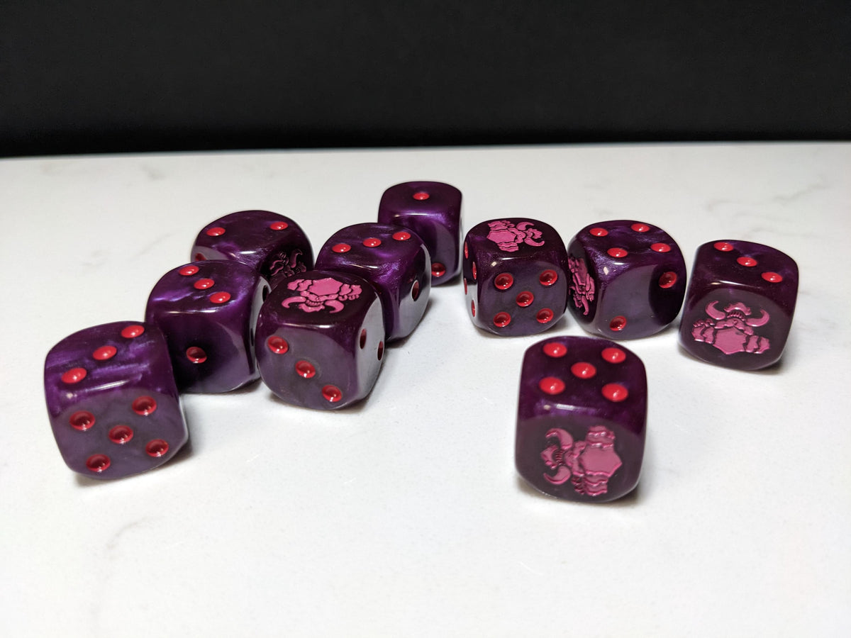 16mm Dice - The Dark Prince Inspired by Sci-Fi 10x