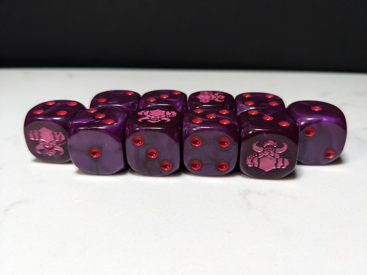 16mm Dice - The Dark Prince Inspired by Sci-Fi 10x