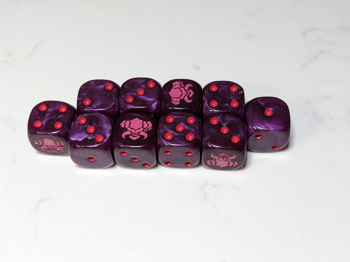 16mm Dice - The Dark Prince Inspired by Sci-Fi 10x