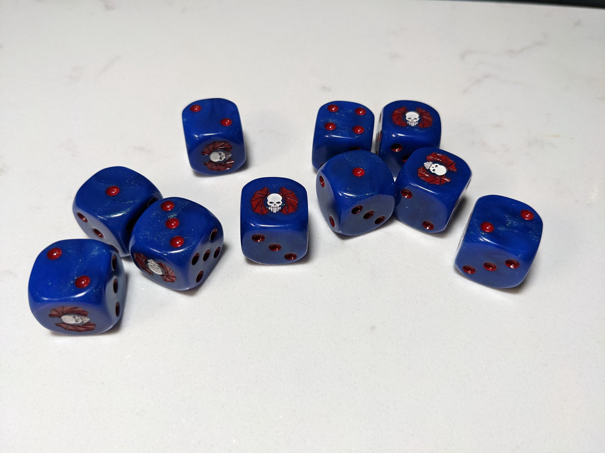 16mm Dice - Lords of Darkness Inspired by Sci-Fi 10x