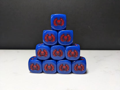 16mm Dice - Lords of Darkness Inspired by Sci-Fi 10x