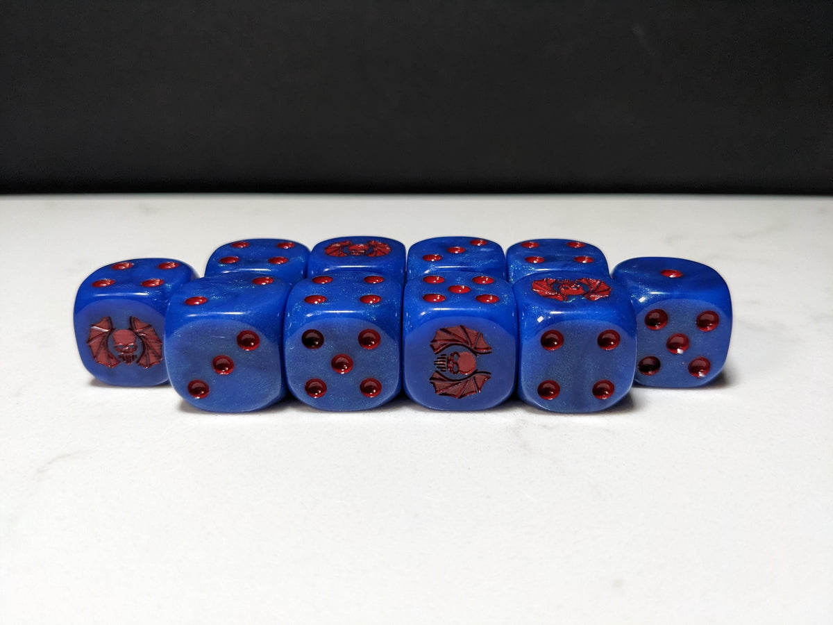16mm Dice - Lords of Darkness Inspired by Sci-Fi 10x