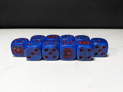 16mm Dice - Lords of Darkness Inspired by Sci-Fi 10x