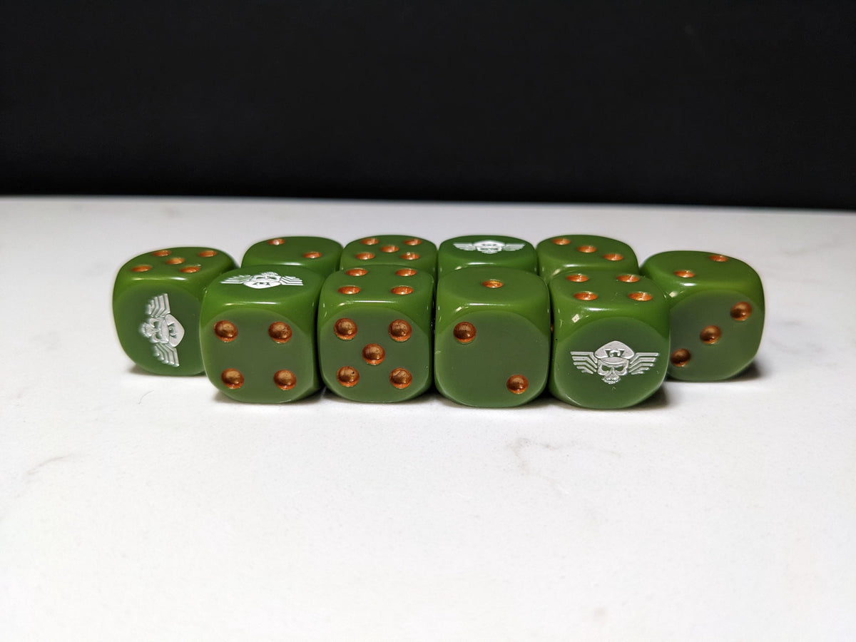 16mm Dice - Army of Mankind Inspired by Sci-Fi 10x