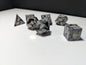 Stone D&D Dice Set - Grey/Black