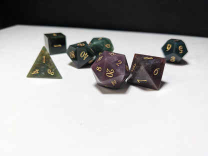 Gemstone D&D Dice Set - Assorted GRB