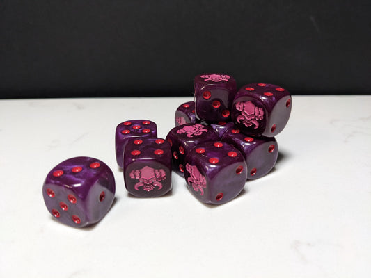 16mm Dice - The Dark Prince Inspired by Sci-Fi 10x