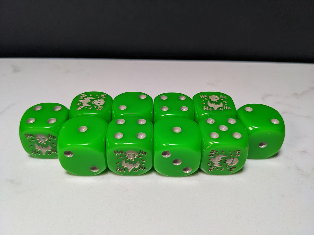 16mm Dice - Da Laughin Orc Inspired by Sci-Fi 10x