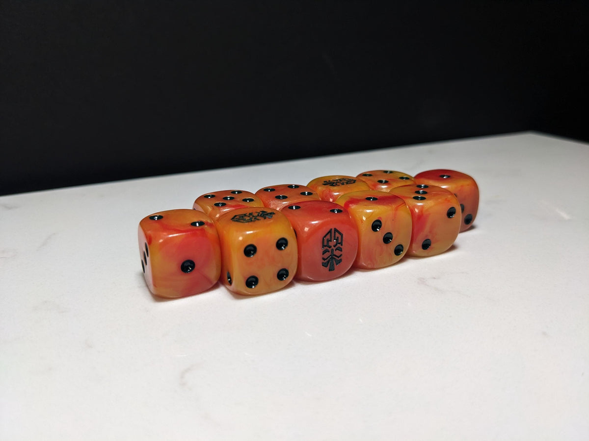 16mm Dice - Dwarven Inspired by Sci-Fi 10x