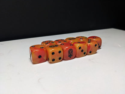 16mm Dice - Dwarven Inspired by Sci-Fi 10x
