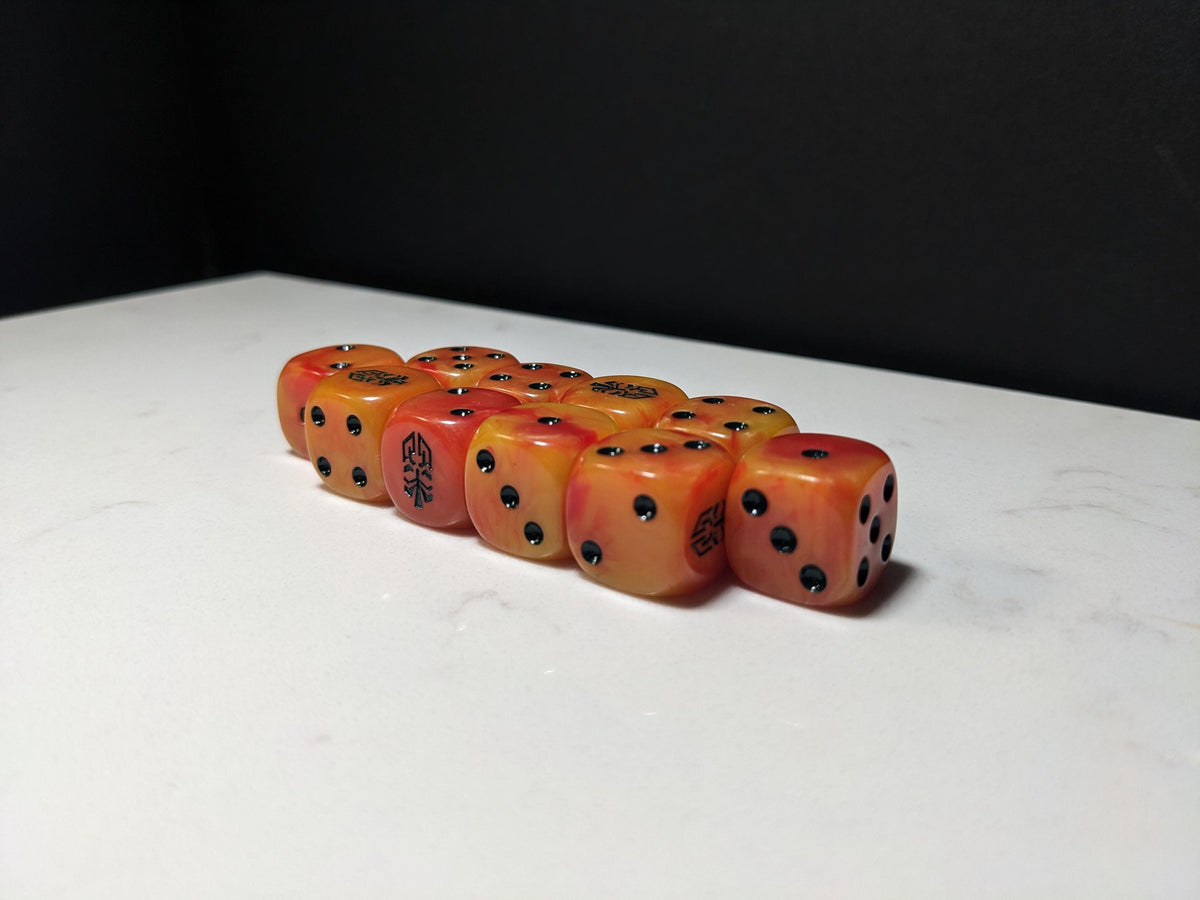 16mm Dice - Dwarven Inspired by Sci-Fi 10x