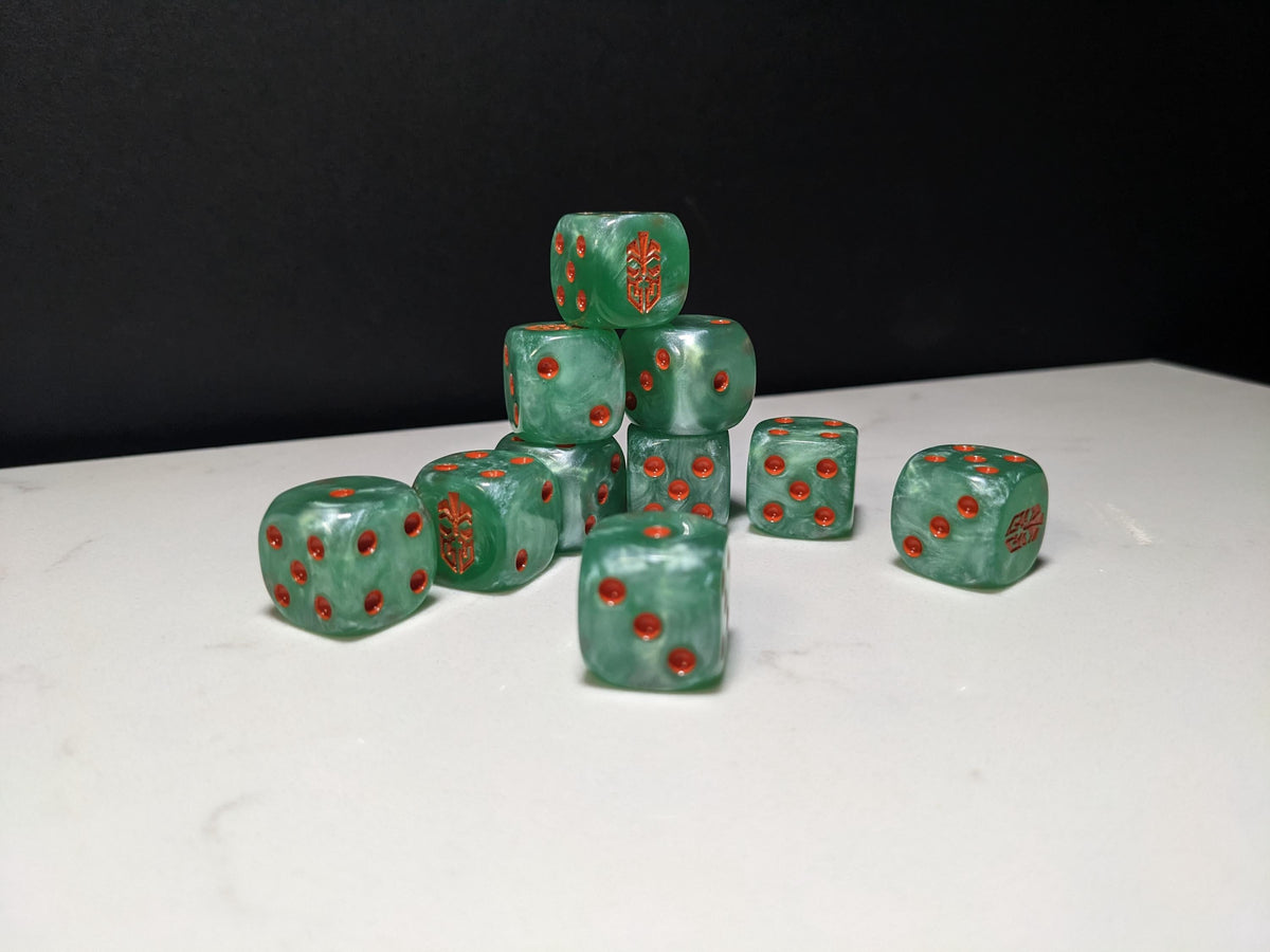 16mm Dice - Dwarven Thu League Inspired by Sci-Fi 10x