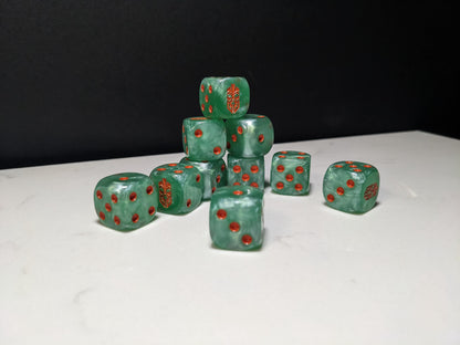 16mm Dice - Dwarven Thu League Inspired by Sci-Fi 10x