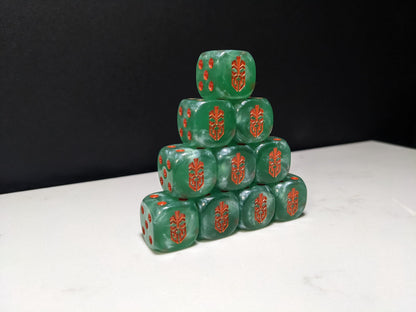 16mm Dice - Dwarven Thu League Inspired by Sci-Fi 10x