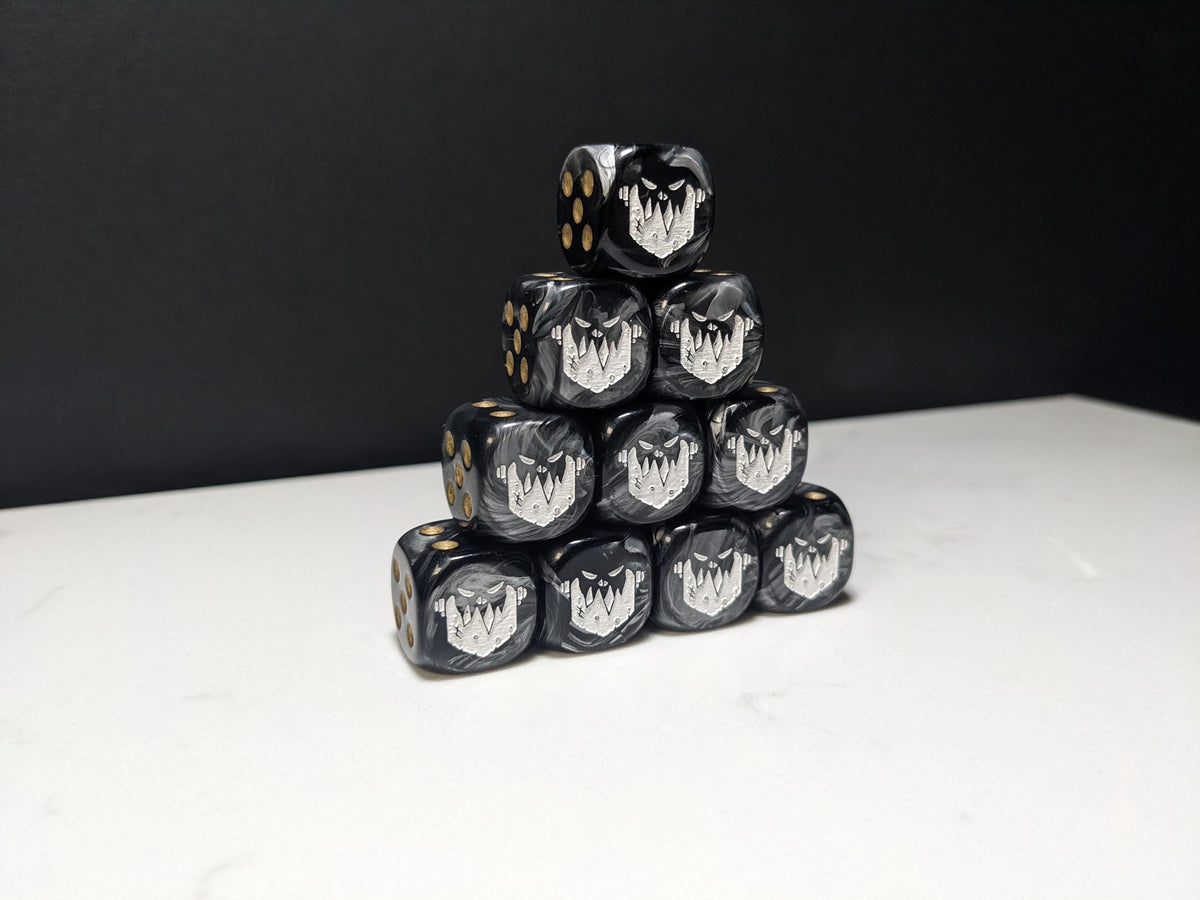16mm Dice - Iron Jaw Inspired by Sci-Fi 10x