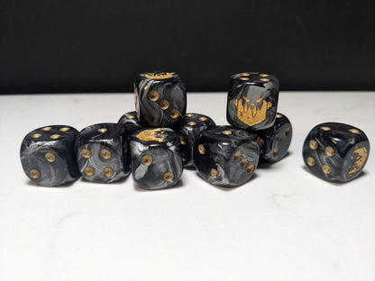 16mm Dice - Iron Jaw Inspired by Sci-Fi 10x