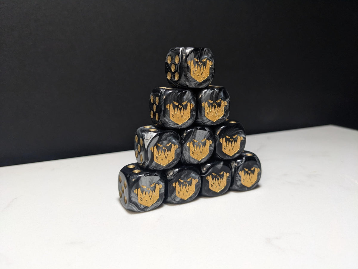 16mm Dice - Iron Jaw Inspired by Sci-Fi 10x
