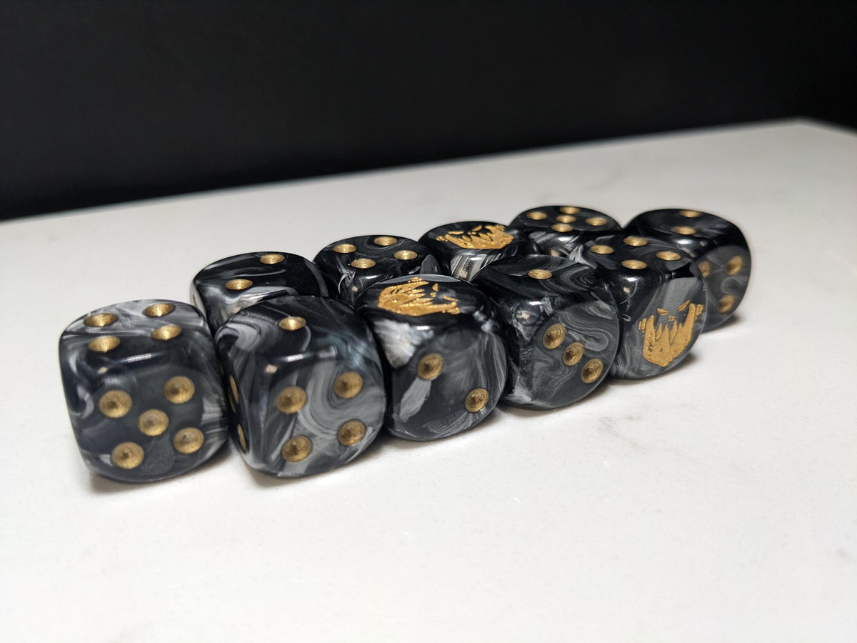 16mm Dice - Iron Jaw Inspired by Sci-Fi 10x