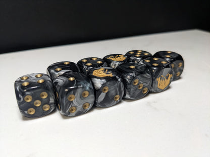 16mm Dice - Iron Jaw Inspired by Sci-Fi 10x