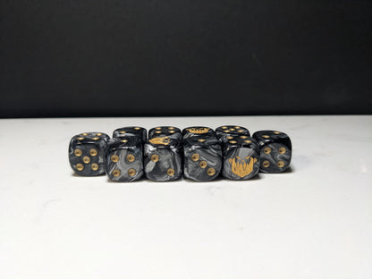 16mm Dice - Iron Jaw Inspired by Sci-Fi 10x
