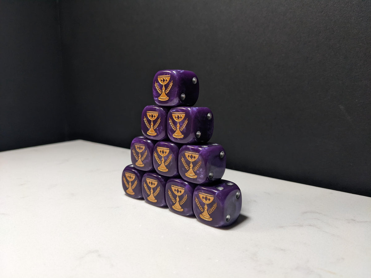 16mm Dice - Imperial Chalice Inspired by Sci-Fi 10x