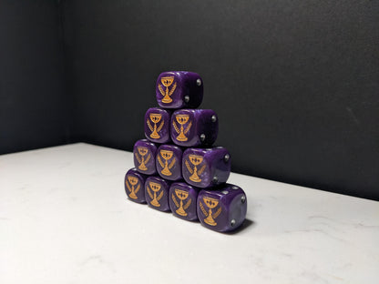 16mm Dice - Imperial Chalice Inspired by Sci-Fi 10x