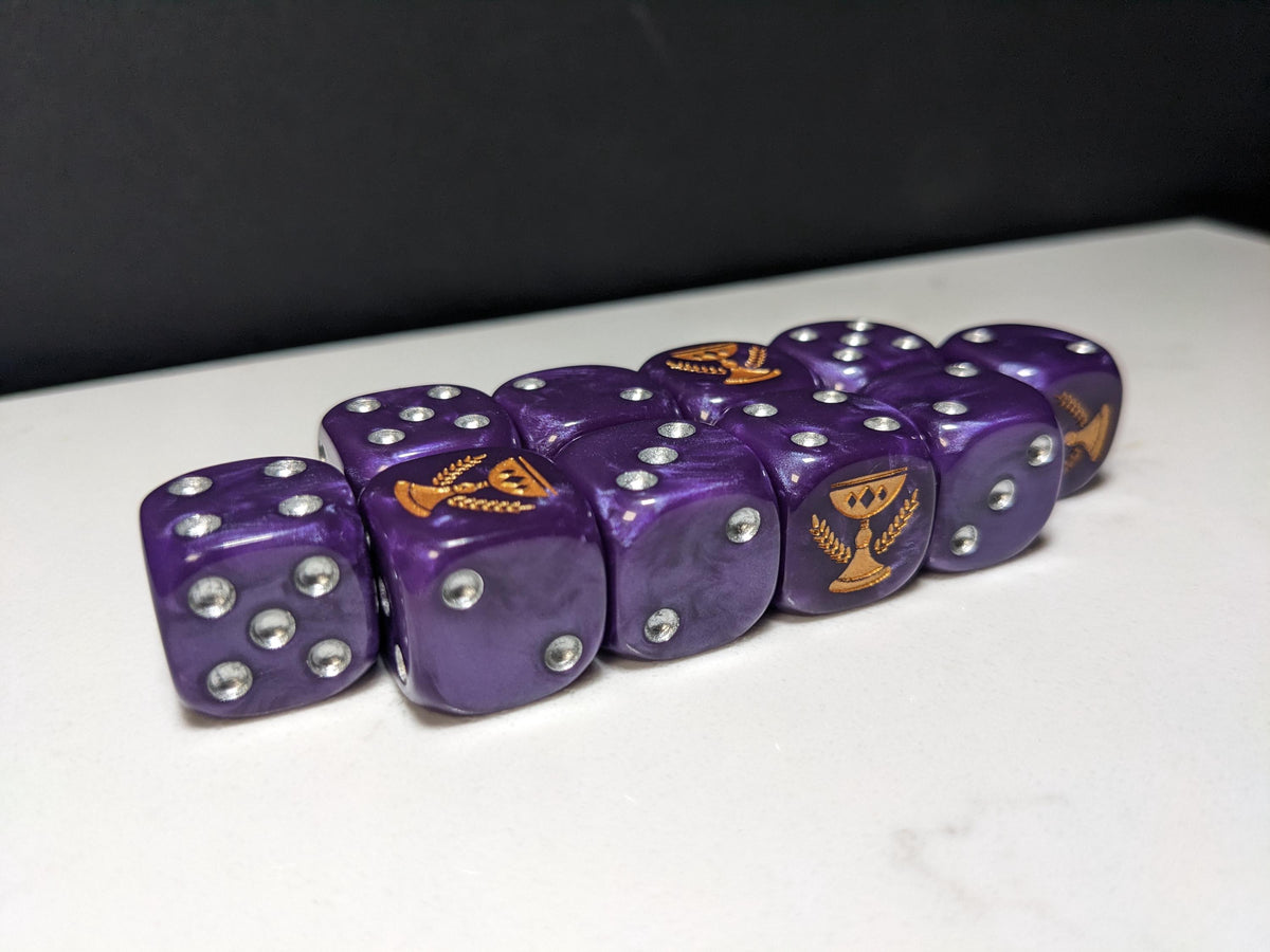 16mm Dice - Imperial Chalice Inspired by Sci-Fi 10x