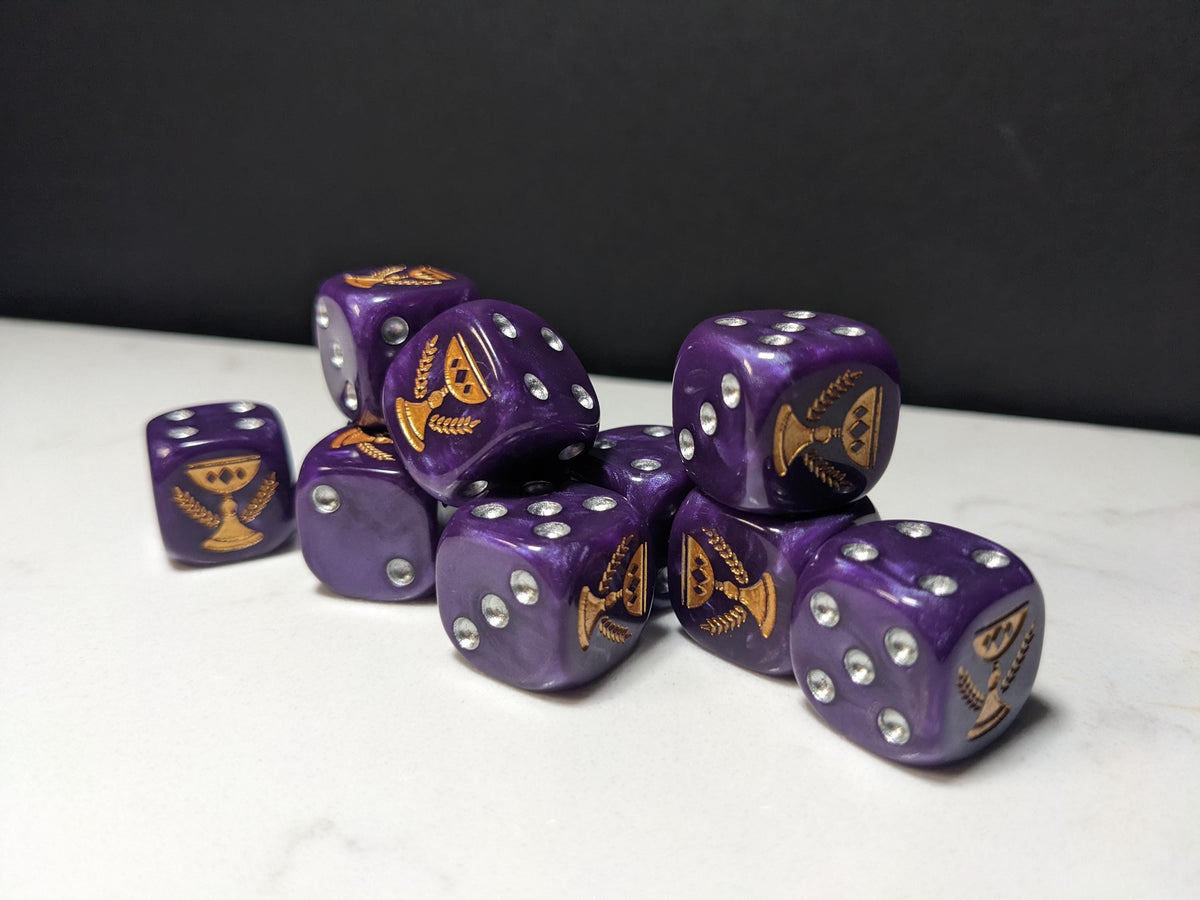 16mm Dice - Imperial Chalice Inspired by Sci-Fi 10x