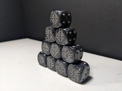 16mm Dice - Legion of the Steel Cross Inspired by Sci-Fi 10x