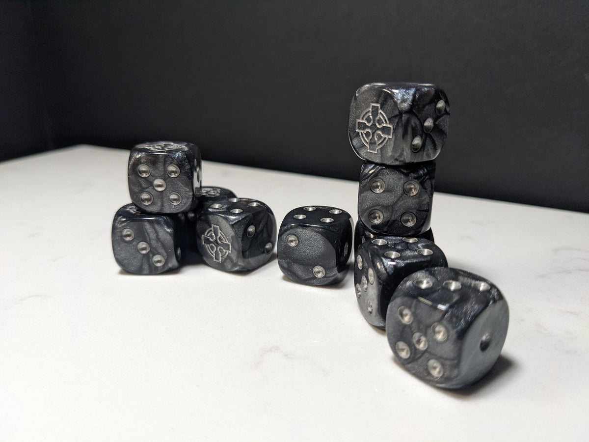 16mm Dice - Legion of the Steel Cross Inspired by Sci-Fi 10x